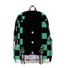 Anime Demon Slayer Backapck Kimetsu No Yaiba Kamado Tanjirou Nezuko Boys Girls Students Cartoon School Bag 1 - Demon Slayer Store