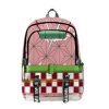 Anime Demon Slayer Backapck Kimetsu No Yaiba Kamado Tanjirou Nezuko Boys Girls Students Cartoon School Bag 3 - Demon Slayer Store