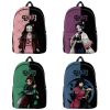 Anime Demon Slayer Backpack Kimetsu No Yaiba Cospaly Tanjirou Nezuko Giyuu Students Boys Girls Schoolbag Notebook - Demon Slayer Store