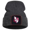 Demon Slayer Mask Printed Women Bonnet Personality Retro Hats Harajuku Simple Balaclava Anime Cartoons Casual Unisex 3 - Demon Slayer Store