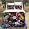 Demon Slayer Printed Bedding Sets exquisite bed supplies set duvet cover bed comforter set bedding set 1 - Demon Slayer Store