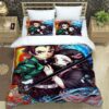 Demon Slayer Printed Bedding Sets exquisite bed supplies set duvet cover bed comforter set bedding set 1.jpg 640x640 12 1 - Demon Slayer Store