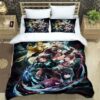 Demon Slayer Printed Bedding Sets exquisite bed supplies set duvet cover bed comforter set bedding set 1.jpg 640x640 9 1 - Demon Slayer Store