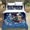 Demon Slayer Printed Bedding Sets exquisite bed supplies set duvet cover bed comforter set bedding set.jpg Q90.jpg - Demon Slayer Store