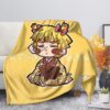 Devil s Blade Anime Duvet Home Decorative Cartoon Demon Slayer Spring Autumn Fleece Blankets for Children - Demon Slayer Store