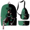 Japan Anime Demon Slayer Backpack Children Boys Girls Schoolbag Kimetsu No Yaiba Tomioka Giyuu Cartoon Backpack 3 - Demon Slayer Store