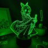 Lava Lamp Anime Demon Slayer Figure Kocho Kanae 3D LED RGB NightLight Gift for Friend Bedroom 4 scaled - Demon Slayer Store