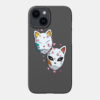 Makomo and Sabito Mask Minimal T Shirt Phone Case - Demon Slayer Store