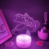 Manga Agatsuma Zenitsu Demon Slayer Anime Figure 3D LED RGB Neon Night Lights Bedroom Desktop Decoration 5 scaled - Demon Slayer Store
