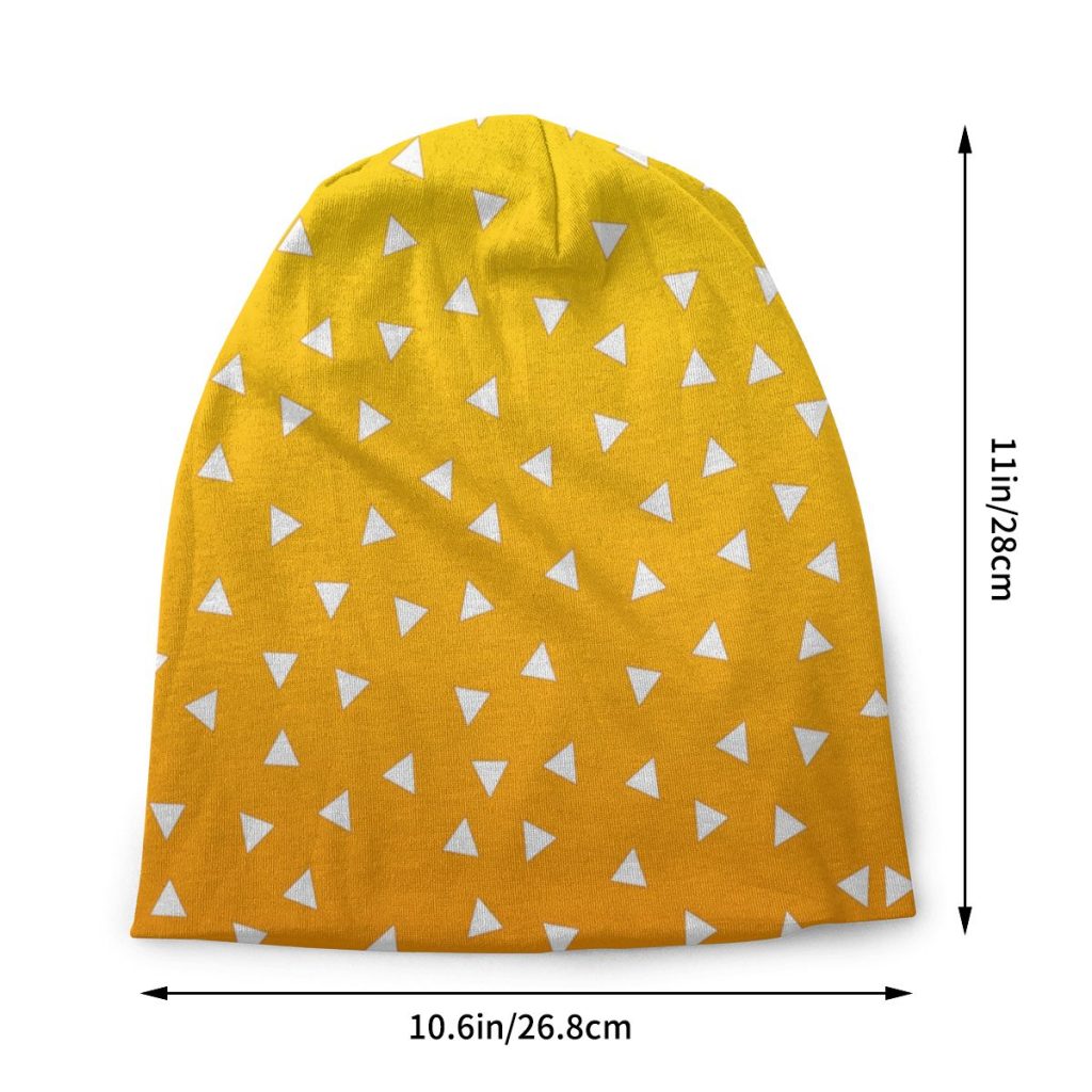 Zenitsu Demon Slayer Bonnet Homme Knitted Skullies Beanies Cap Men Women Warm Winter Manga Kimetsu No 1 - Demon Slayer Store