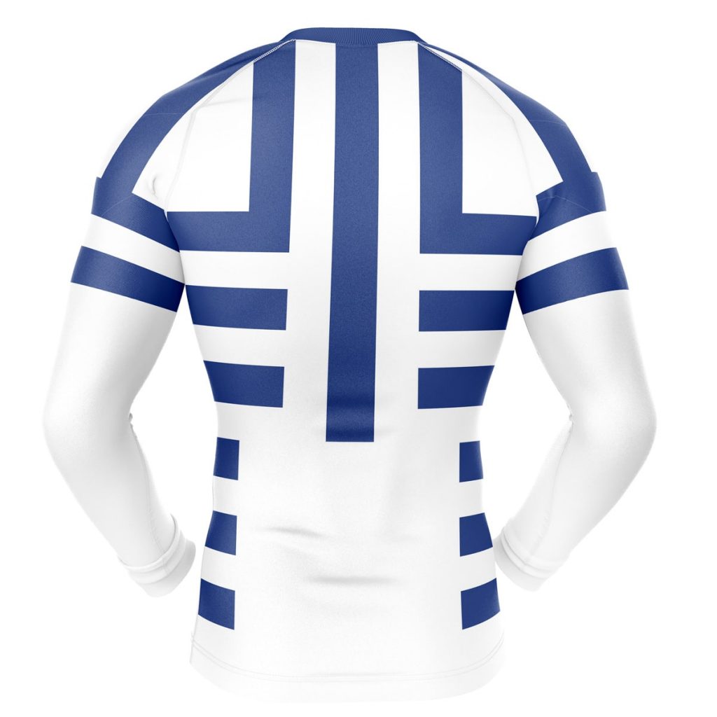 Akaza Compression Shirt Rash Guard back - Demon Slayer Store