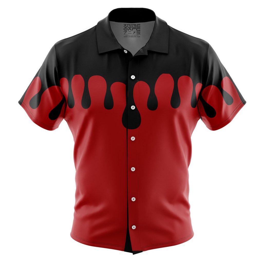 Button Up Hawaiian Shirt front new 12 - Demon Slayer Store