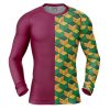 Giyu Compression Shirt Rash Guard front 1 - Demon Slayer Store