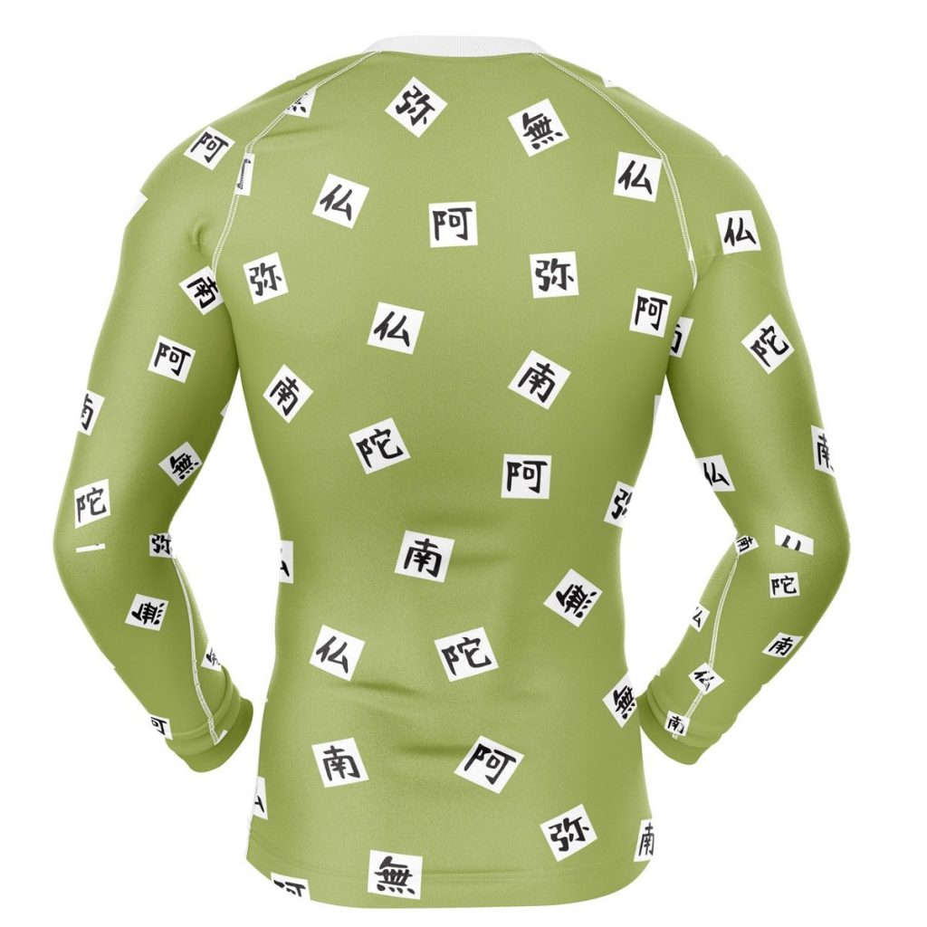 Gyomei Compression Shirt Rash Guard back - Demon Slayer Store
