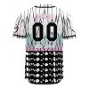 Hashira Shinobu Kocho DS AOP Baseball Jersey AOP Baseball Jersey BACK Mockup - Demon Slayer Store