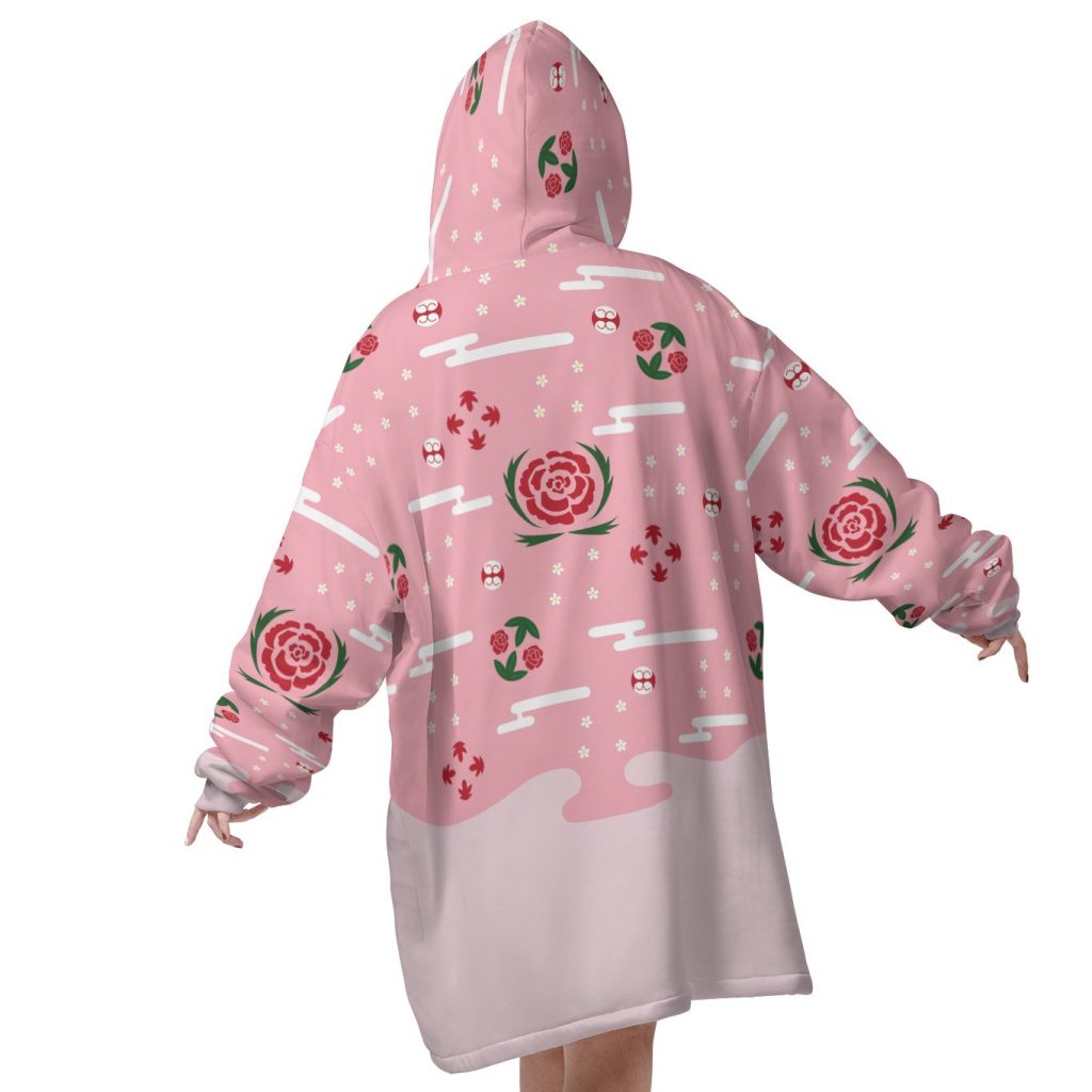 Mockup Blanket Hoodie back 58 - Demon Slayer Store