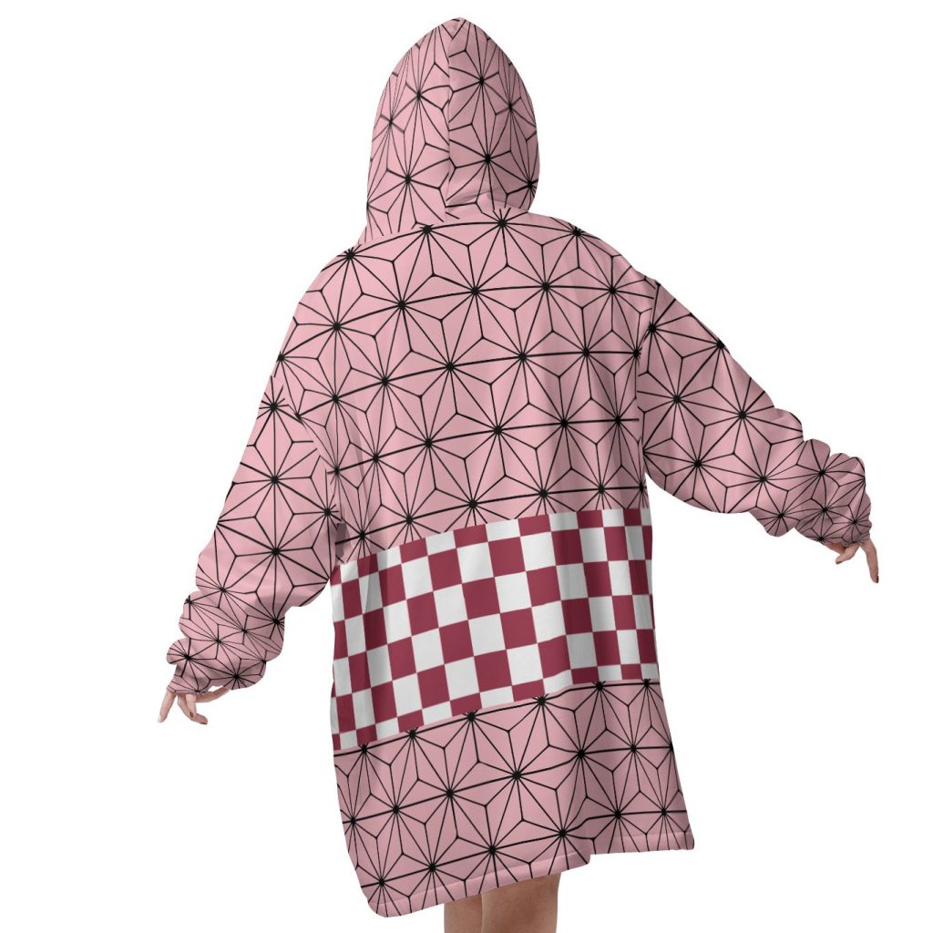 Mockup Blanket Hoodie back 67 - Demon Slayer Store