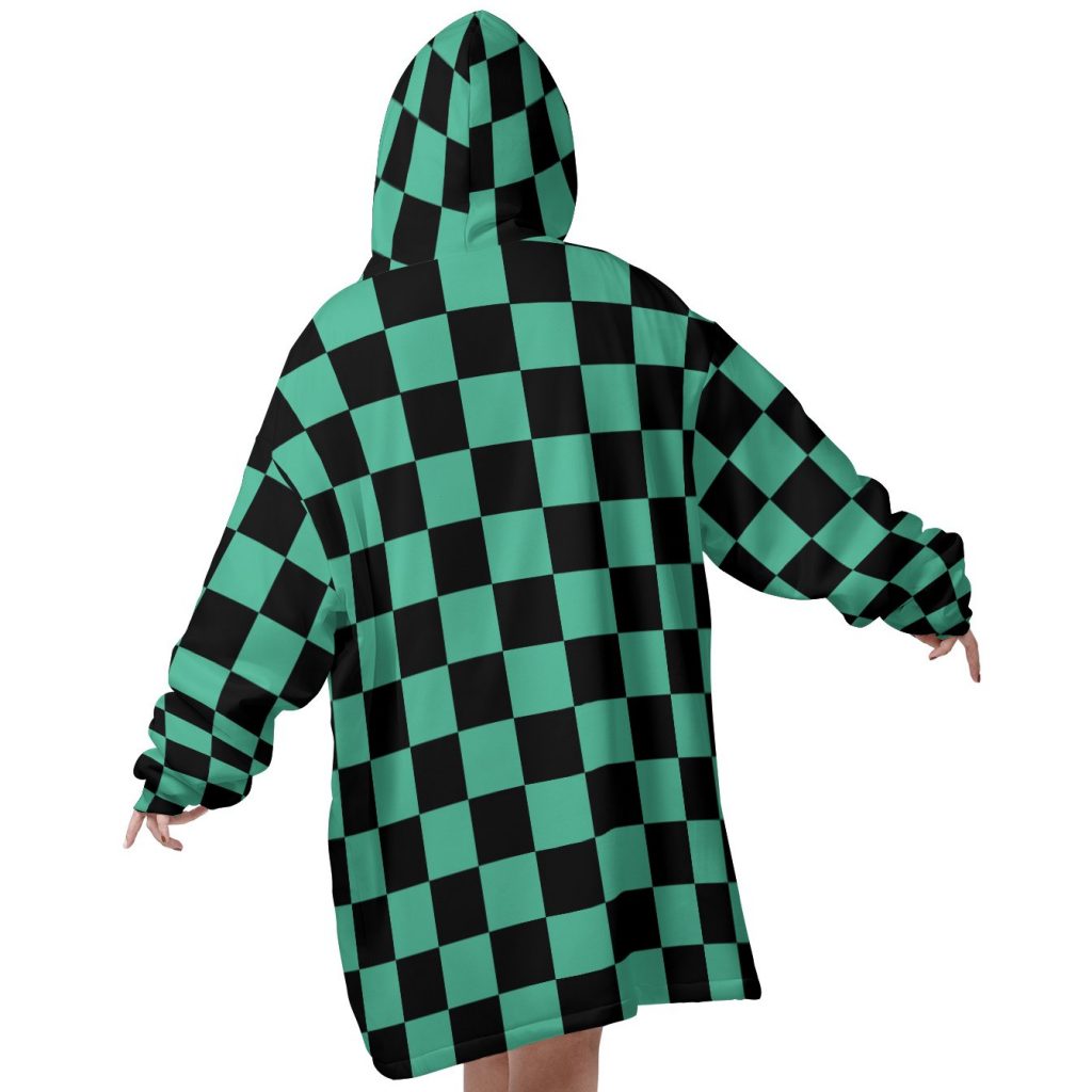 Mockup Blanket Hoodie back 70 - Demon Slayer Store