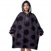 Mockup Blanket Hoodie front 2 - Demon Slayer Store