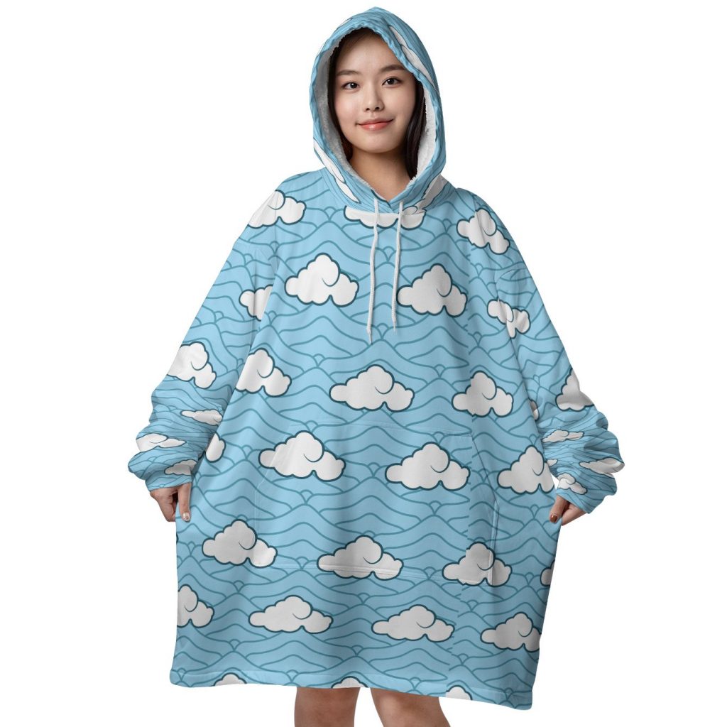 Mockup Blanket Hoodie front 68 - Demon Slayer Store