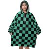 Mockup Blanket Hoodie front 70 - Demon Slayer Store