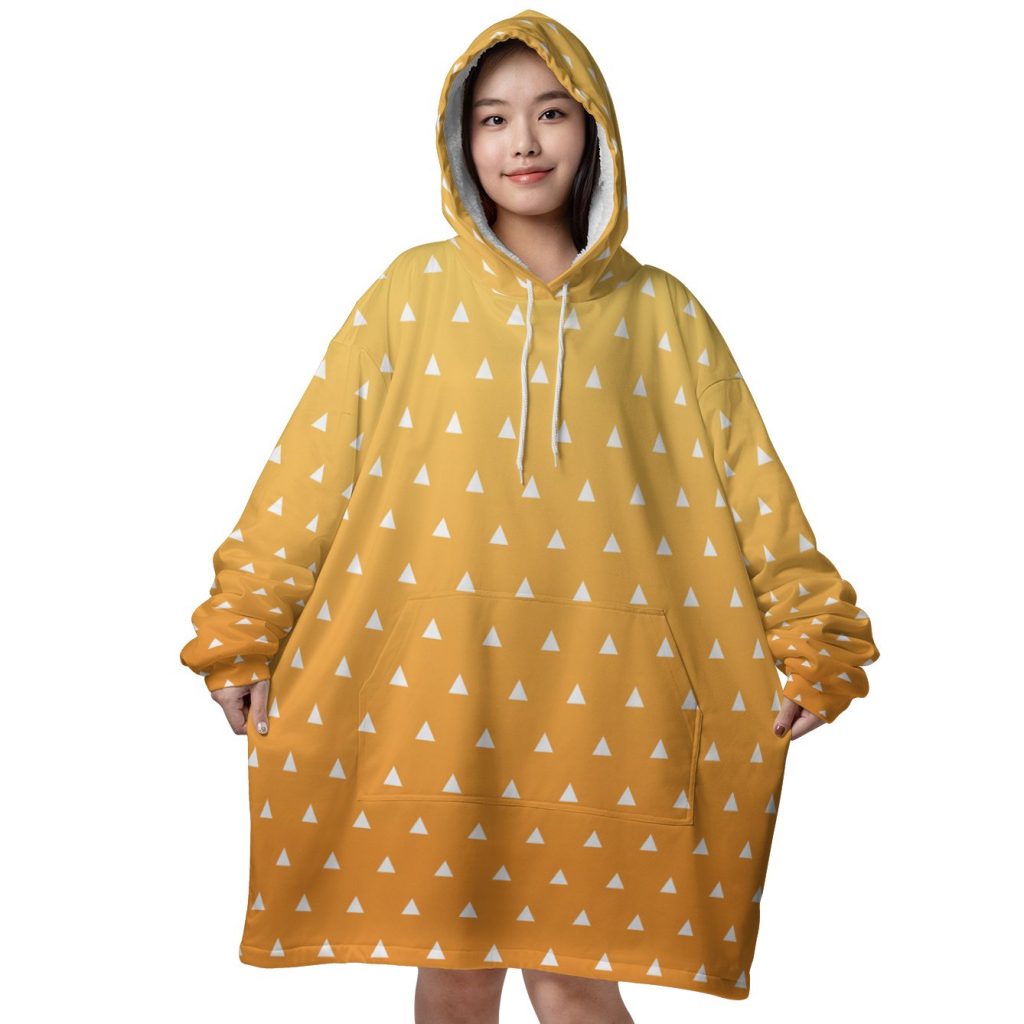 Mockup Blanket Hoodie front 71 - Demon Slayer Store