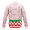 Nezuko Kamado Pattern DS Varsity Jacket BACK Mockup - Demon Slayer Store