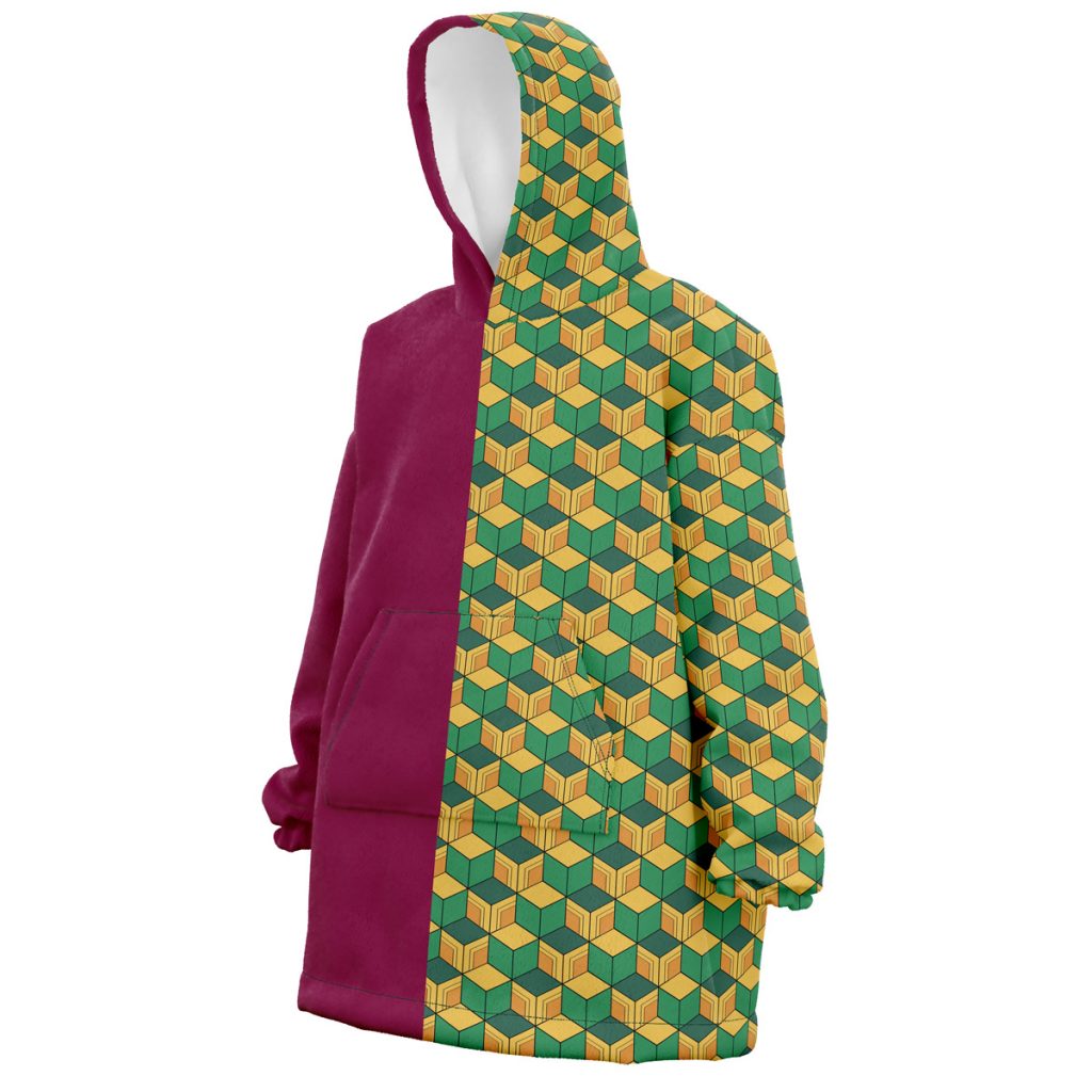 Oodie Oversized Blanket Hoodie front left 12 - Demon Slayer Store