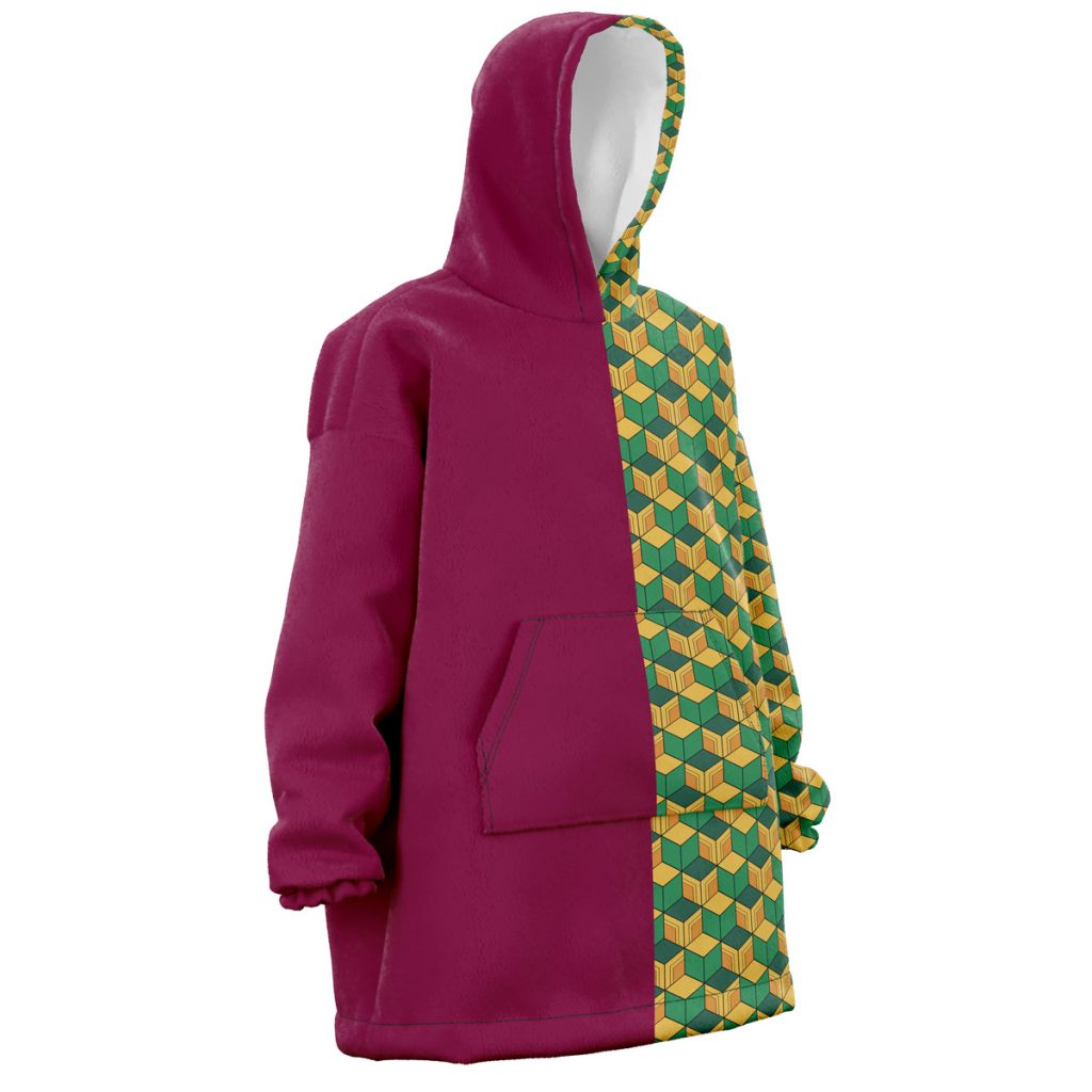Oodie Oversized Blanket Hoodie front right 12 - Demon Slayer Store