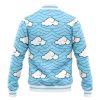 Sakoji Urokodaki Pattern DS Varsity Jacket BACK Mockup - Demon Slayer Store