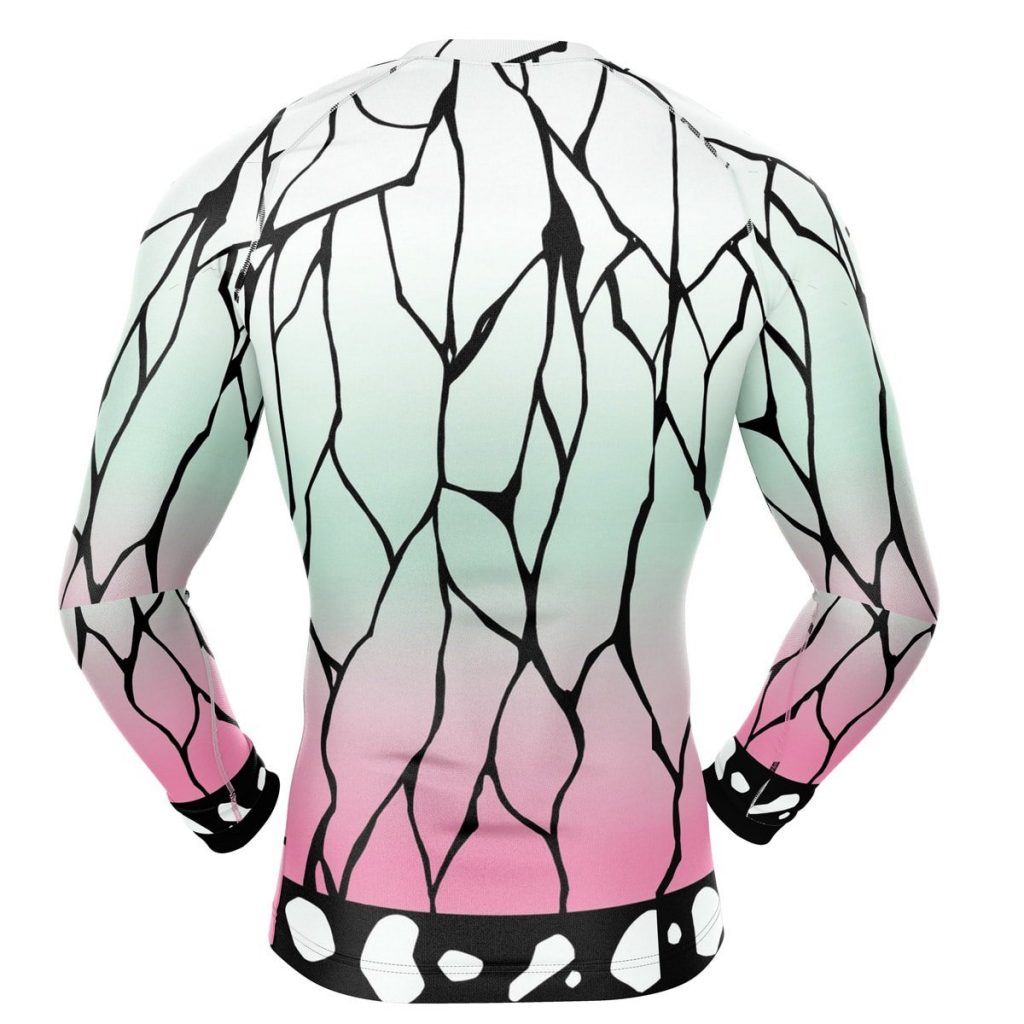 Shinobu Compression Shirt Rash Guard back - Demon Slayer Store