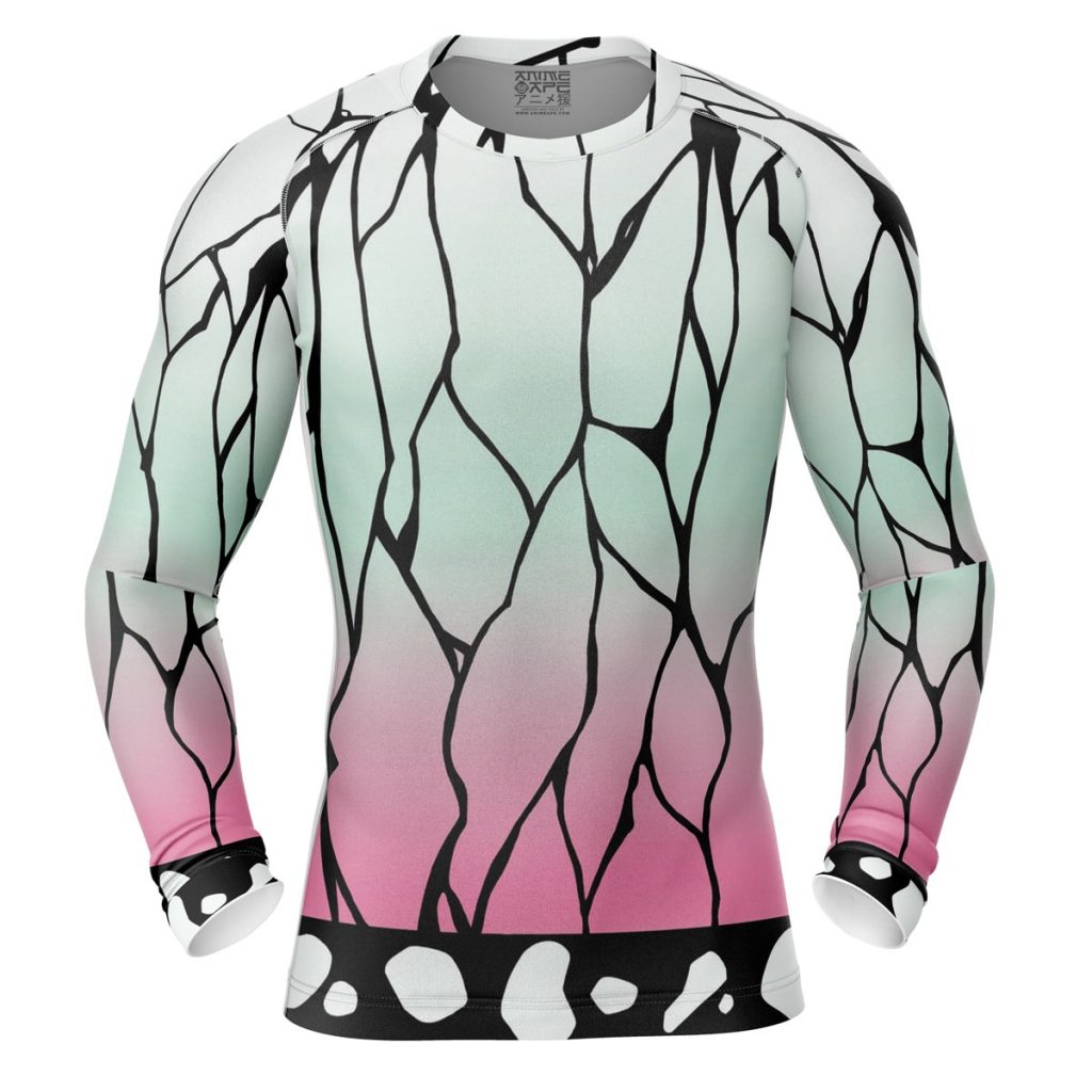Shinobu Compression Shirt Rash Guard front - Demon Slayer Store