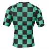Short Sleeve Rash Guard back scaled 1 - Demon Slayer Store