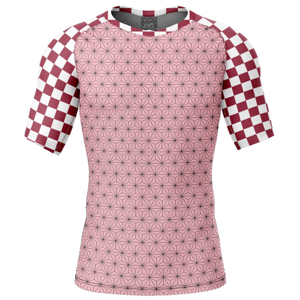 Short Sleeve Rash Guard front 6 - Demon Slayer Store