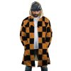 Tanjiro Kamado Demon Slayer AOP Hooded Cloak Coat FRONT Mockup 1 - Demon Slayer Store