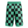 Tanjiro Kamado Demon Slayer Basketball Shorts BACK Mockup - Demon Slayer Store