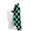 Tanjiro Kamado Demon Slayer Hooded Blanket SIDE 2 Mockup - Demon Slayer Store