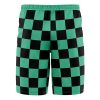 Tanjiro Kamado Demon Slayer Sport Shorts BACK Mockup - Demon Slayer Store
