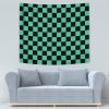 Tanjiro Kamado Demon Slayer Tapestry Horizontal SMALL COUCH Mockup - Demon Slayer Store
