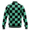 Tanjiro Kamado Pattern DS Varsity Jacket BACK Mockup - Demon Slayer Store