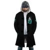 Tanjiro Kamado Samurai DS AOP Hooded Cloak Coat FRONT Mockup - Demon Slayer Store