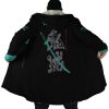 Tanjiro Kamado Samurai DS AOP Hooded Cloak Coat NO HOOD Mockup - Demon Slayer Store