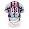 Upper Moons Akaza DS AOP Baseball Jersey AOP Baseball Jersey BACK Mockup - Demon Slayer Store