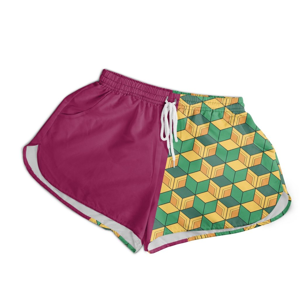 Womens Board Shorts front 12 - Demon Slayer Store
