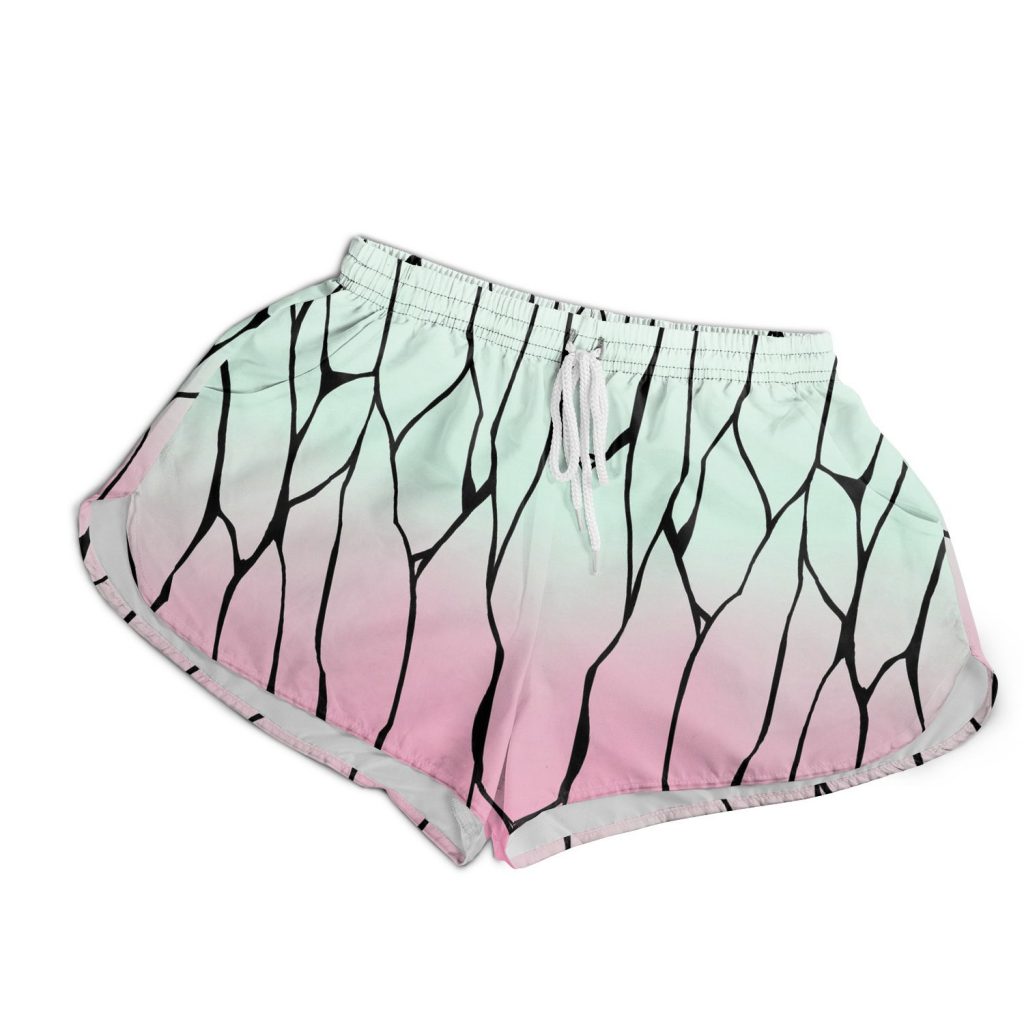 Womens Board Shorts front 18 - Demon Slayer Store