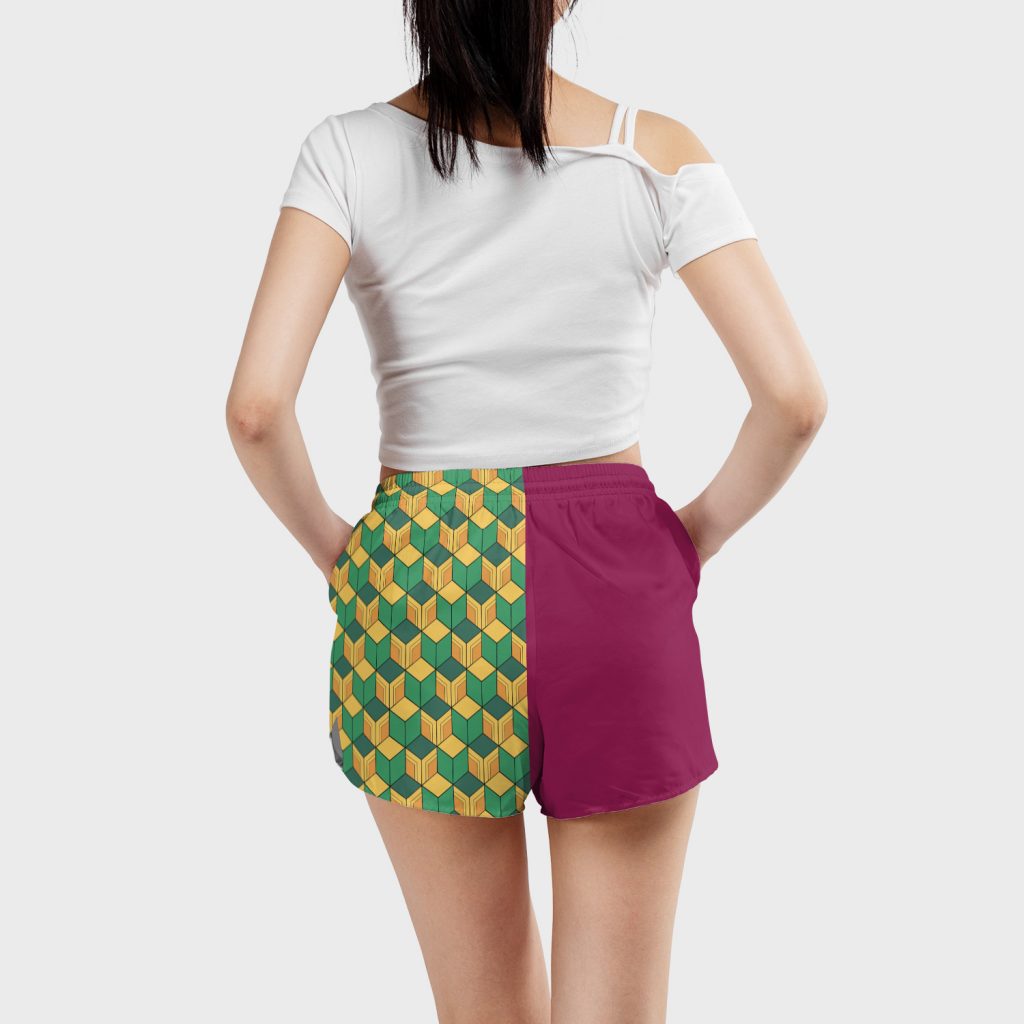 Womens Board Shorts human mockup back 12 - Demon Slayer Store