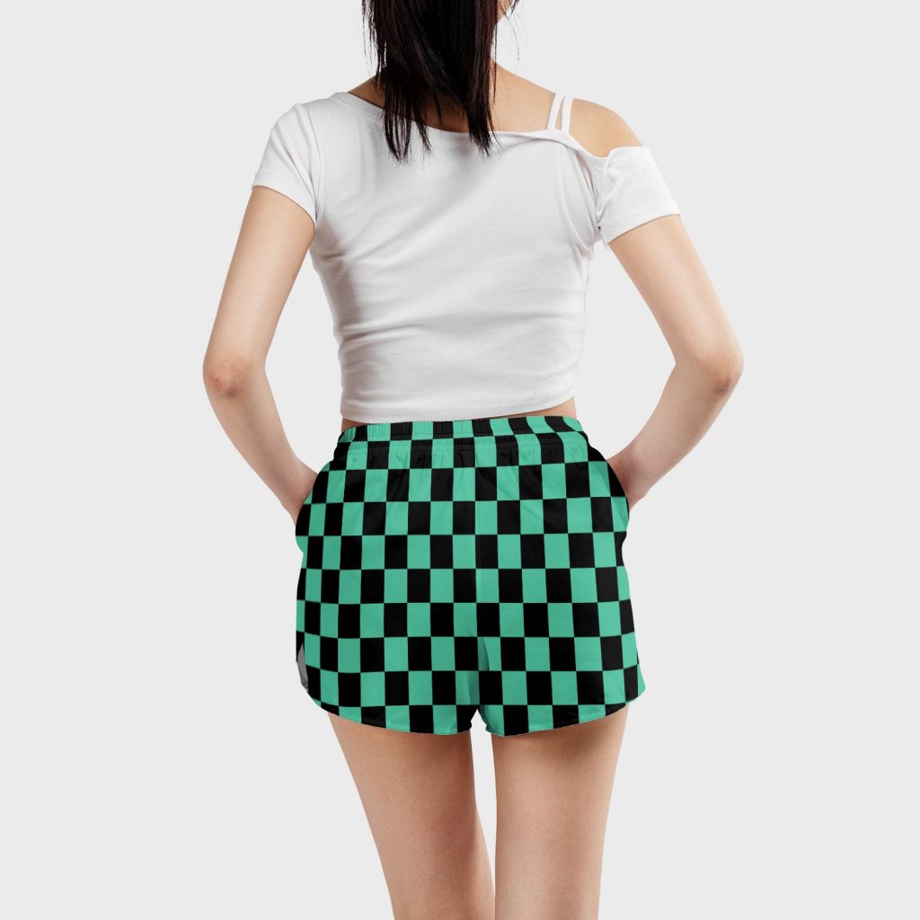 Womens Board Shorts human mockup back 19 - Demon Slayer Store