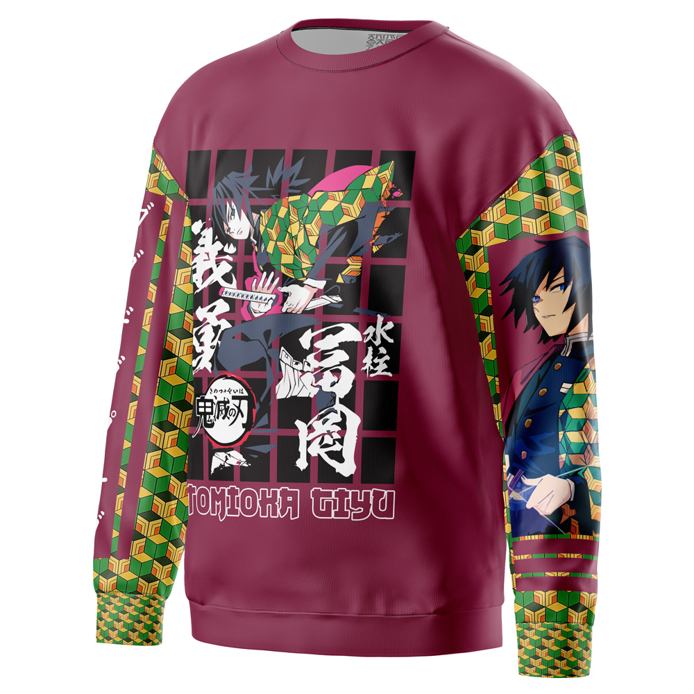 giyu Sweatshirt side - Demon Slayer Store