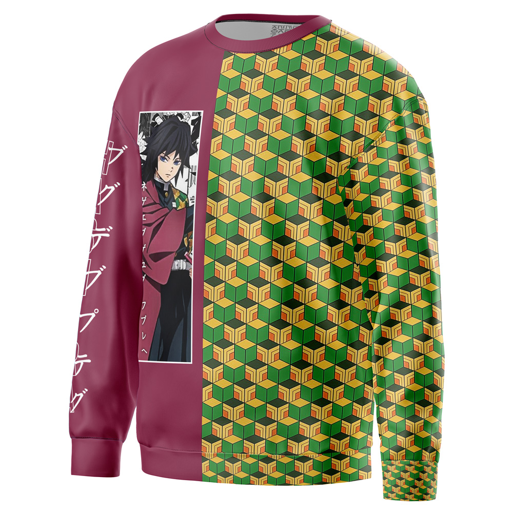 giyuhaori Sweatshirt side - Demon Slayer Store