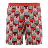 hanafuda Hawaiian Swim Trunks Board Shorts back - Demon Slayer Store